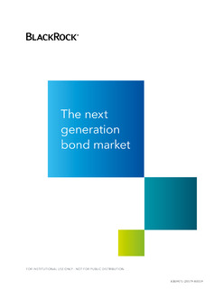 The Next Generation Bond Market