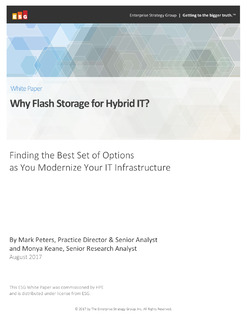 Why Flash Storage for Hybrid IT?