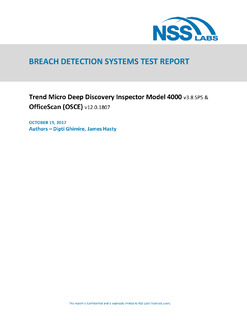 NSS Labs Breach Detection Systems Report