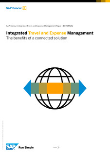 Integrated Travel and Expense Management The benefits of a connected solution