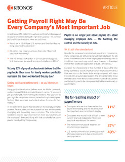 Getting Payroll Right May Be Every Company’s Most Important Job