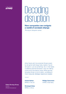 Decoding disruption: How to develop a strategy for navigating disruption