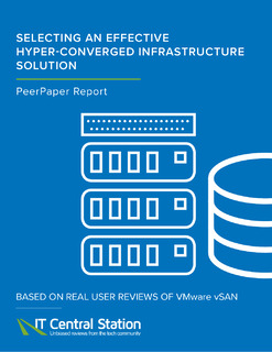 Selecting an Effective Hyper-Converged Infrastructure Solution