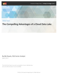 The Compelling Advantages of a Cloud Data Lake