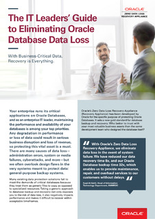 The IT Leaders’ Guide to Eliminating Oracle Database Data Loss