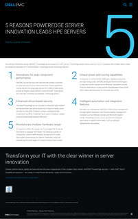 5 Reasons PowerEdge Server Innovation Leads HPE Servers