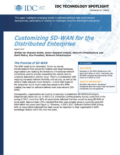 Customizing SD-WAN for the Distributed Enterprise