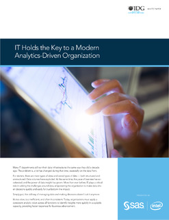 IT Holds the Key to a Modern Analytics-Driven Organization