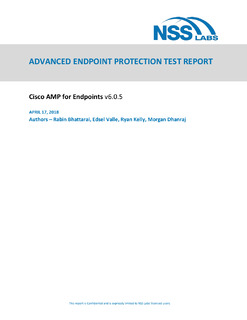 ADVANCED ENDPOINT PROTECTION TEST REPORT