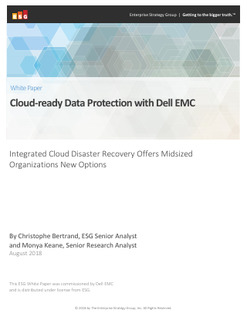 Cloud-Ready Data Protection with Dell EMC