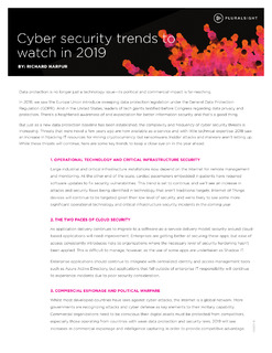 Cyber security trends to watch in 2019
