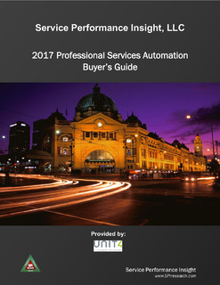 Professional Services Automation Buyer’s Guide