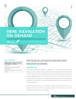 HERE Navigation on Demand revitalize automotive navigation