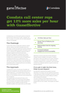 Comdata call center reps get 12% more sales per hour with Gameffective
