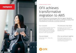 OFX leverages Rackspace’s global support and local expertise to migrate app production to AWS