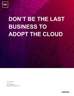 Don’t be the Last Business to Adopt the Cloud