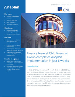 Connected FP&A at CNL Financial
