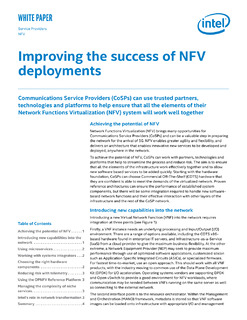 Three Strategies to Improve the Success of NFV Deployments