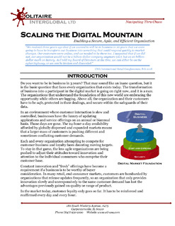 Solitaire Paper: Scaling the Digital Mountain