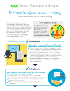 12 Steps to Effective Onboarding