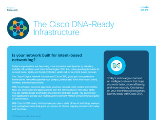 The Cisco DNA-Ready Infrastructure