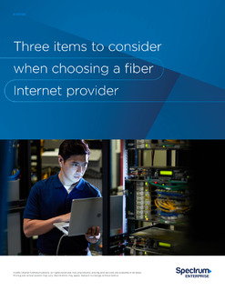 Three items to consider when choosing a fiber Internet provider