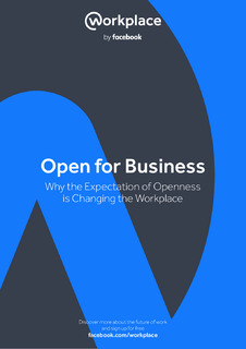 Open for Business: Why the Expectation of Openness is Changing the Workplace