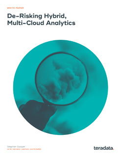 De-Risking Hybrid, Multi-Cloud Analytics