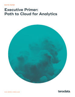 Executive Primer – Path to Cloud Analytics