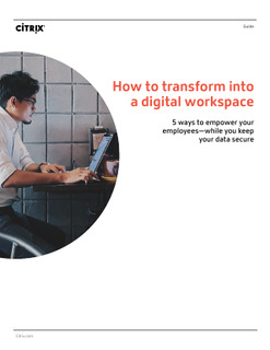 How to Transform into a Digital Workspace