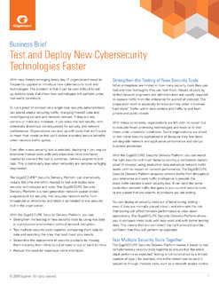 Test and Deploy New Cybersecurity Technologies Faster