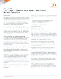 Gigamon Whitepaper: The Surprising Ways that Inline Bypass Helps Protect Network Operations