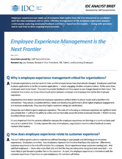 Employee Experience Management Is the Next Frontier