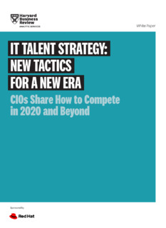 IT Talent Strategy: New Tactics for a New Era