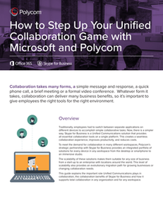 How to Step Up Your Unified Collaboration Game with Microsoft and Polycom