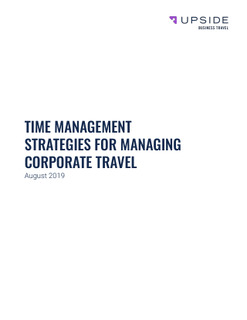 Time Management Strategies For Corporate Travel