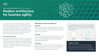 Modern architecture for business agility