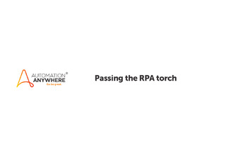 Passing the RPA Torch