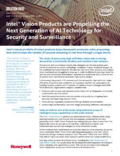 Intel® Vision Products are Propelling the Next Generation of AI Security and Surveillance Technology