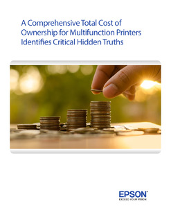 A Comprehensive Total Cost of Ownership for Multifunction Printers Identifies Critical Hidden Truths