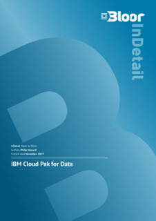 InDetail Bloor Report: IBM Cloud Pak for Data