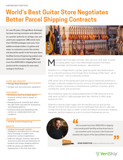 Case Study: World’s Best Guitar Store Negotiates Better Parcel Shipping Rates