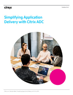 Simplifying Application Delivery with Citrix ADC