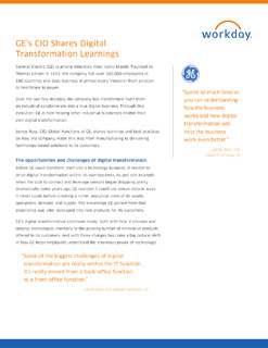 GE’s Digital Transformation Journey