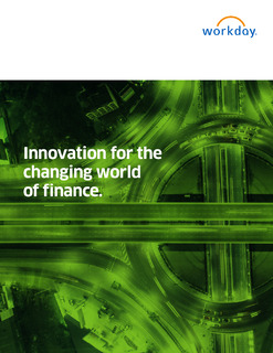 Innovation for the Changing World of Finance