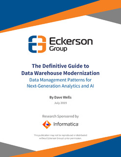 Eckerson Guide to Data Warehouse Modernization