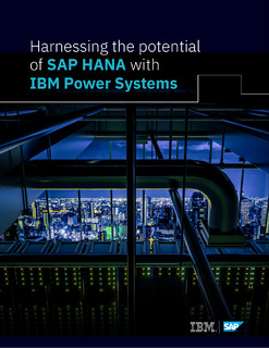 Harnessing the Potential of SAP HANA with IBM Power Systems