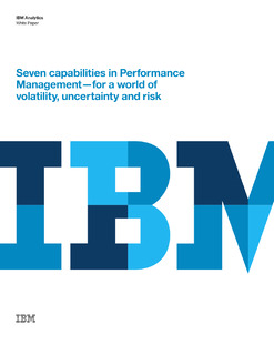 Seven Capabilities in Performance Management – for a World of Volatility, Uncertainty and Risk