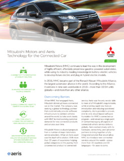 Mitsubishi Motors and Aeris: Technology for the Connected Car