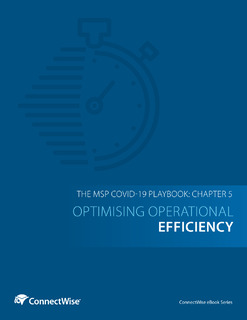 The MSP COVID-19 Playbook: Chapter 5 – Optimising Operational Efficiency